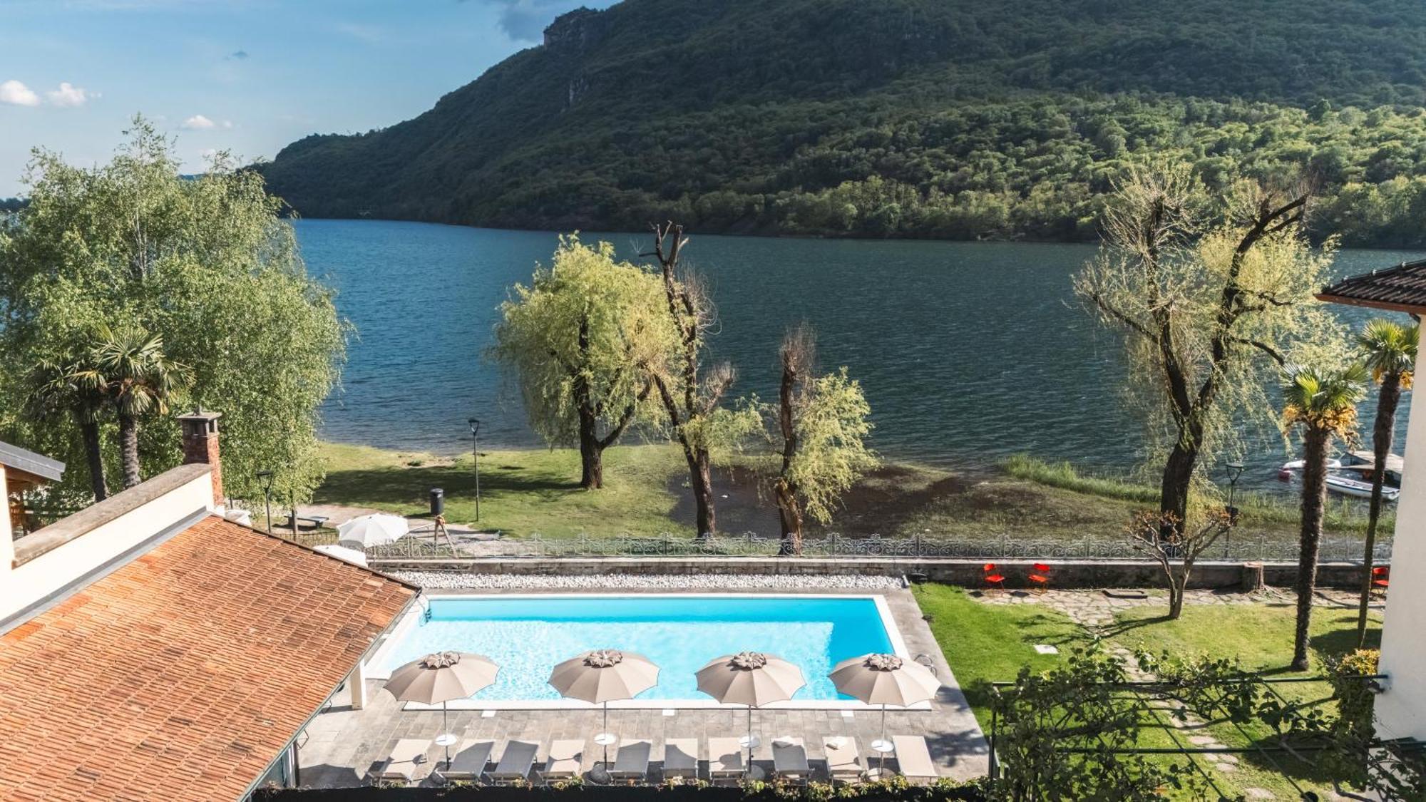 Hotel Ristorante La Quartina Mergozzo Exteriör bild